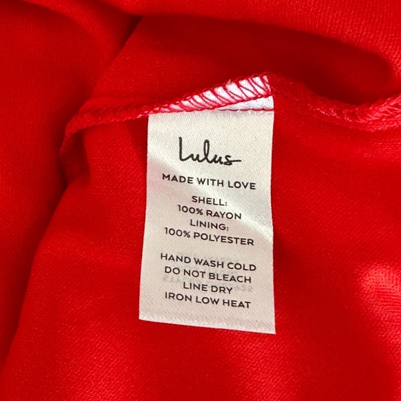 Brand New Lulu's Garden Explorer Red Floral Print Mini Dress Size Medium M - Picture 3 of 10